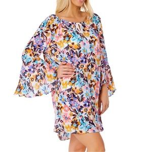 New Anne Cole Floral Swim Coverup - Multicolor Size Medium/Large